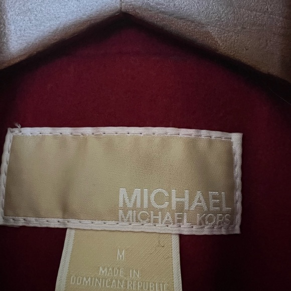 Michael Kors, Pea Coat, Red, wool, size medium - Picture 3 of 4